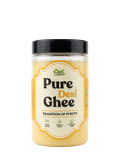 Pure Desi Ghee in clear jar, organic natural, boosts immunity, no flavors added, tradition of purity